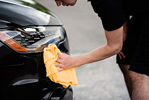 Maxshine 16" x 24" Universal 5-Piece Professional Edgeless Microfiber Towel Set – 380GSM Extra Absorbent & Ultra Plush – Premium Towels for Car Wash, Home Cleaning & Pet Drying - Image 5