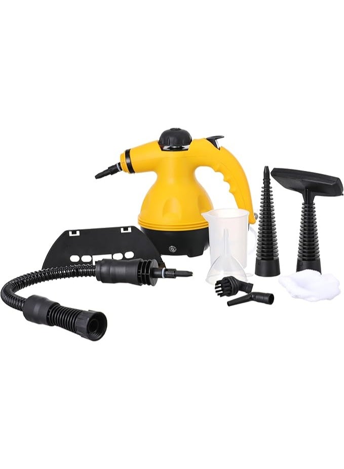 جهاز تنظيف بالبخار مع ملحقات أصفر/أسود - Image 1