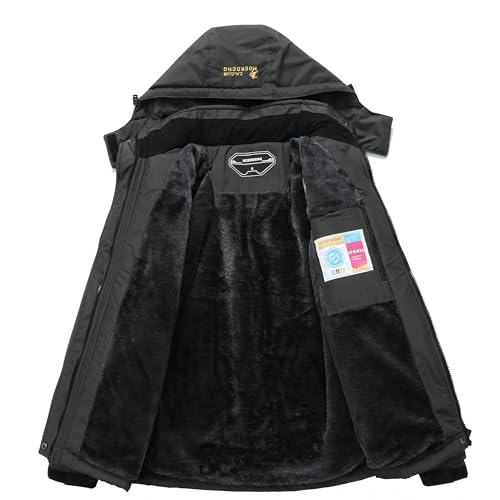 MOERDENG Women's Waterproof Ski Jacket Warm Winter Snow Coat Mountain Windbreaker Hooded Raincoat Jacket - Image 3