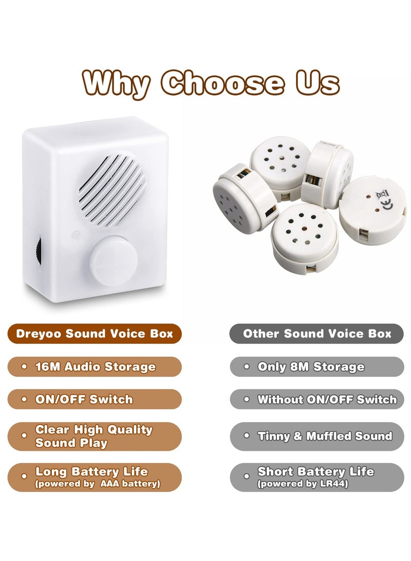 SYOSI Voice Recorder for Stuffed Animal 960 Seconds Stuffed Animal Voice Recorder Box with Volume Adjust, Recording Device Sound Module for Toys 16M Voice Sound Recorder for Plush Toy Stuffed Teddy Bear - Image 4