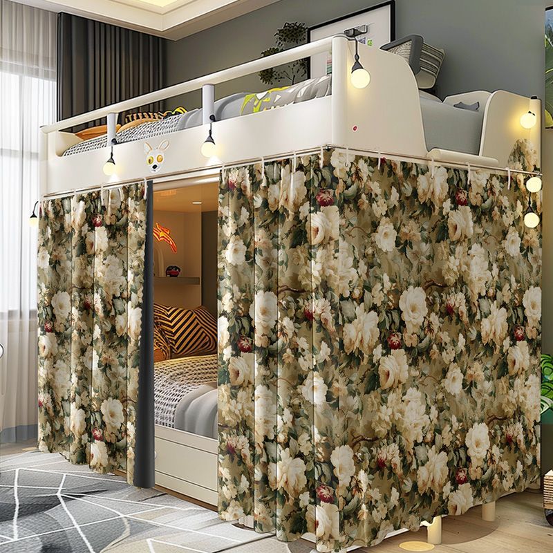 Film-covered Student Dormitory Solid Color Bed Curtain Strong Shading Upper Bed Enclosing Cloth for Men and Women Lower Bed Mantle Shading Cute CL56 Vintage Oil Painting 