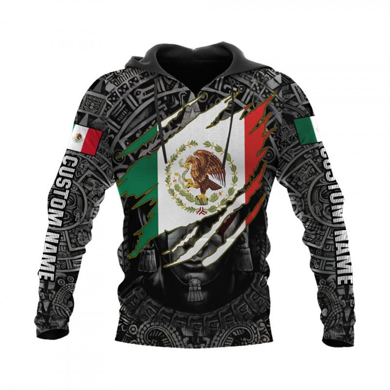 2025 Men'S Sweatshirt Mexican Logo Boys' Sweatshirt 3D Digital Printing European Size Hooded Sweatshirt - Image 1