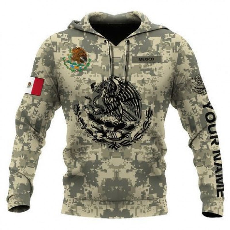 2025 Men'S Sweatshirt Mexican Logo Boys' Sweatshirt 3D Digital Printing European Size Hooded Sweatshirt - Image 3