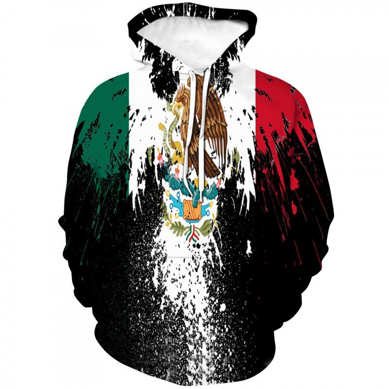 2025 Men'S Sweatshirt Mexican Logo Boys' Sweatshirt 3D Digital Printing European Size Hooded Sweatshirt - Image 5