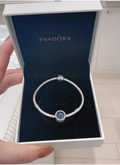 PANDORA Pandora Moments Heart of the Ocean Silver Bracelet Women  - Image 5
