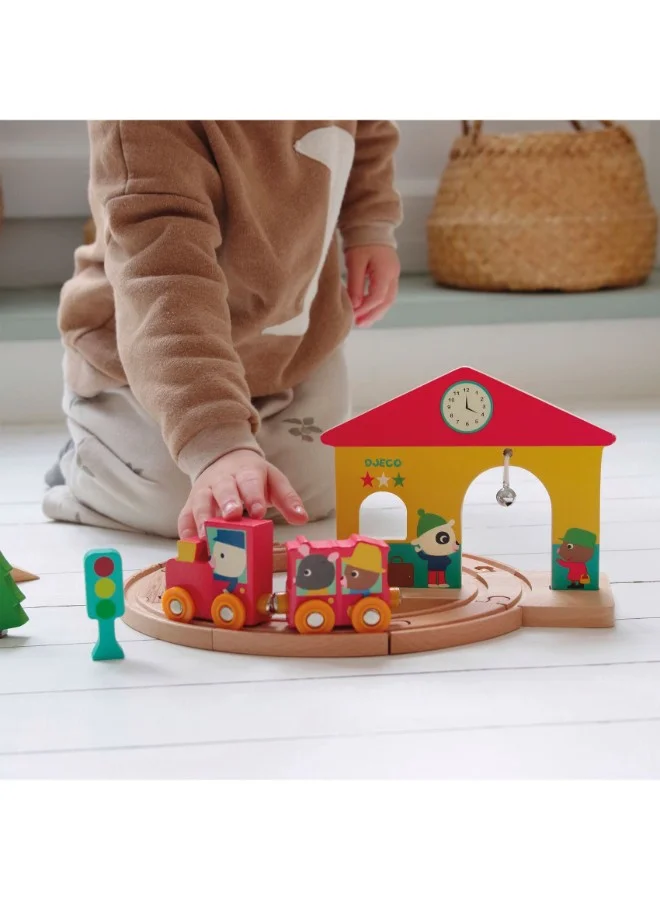 DJECO Wooden Mini Train Set