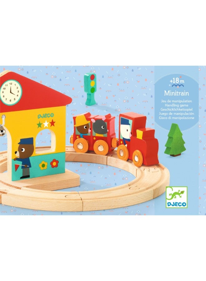 دجيكو مجموعة قطار خشبي مصغر - Image 2