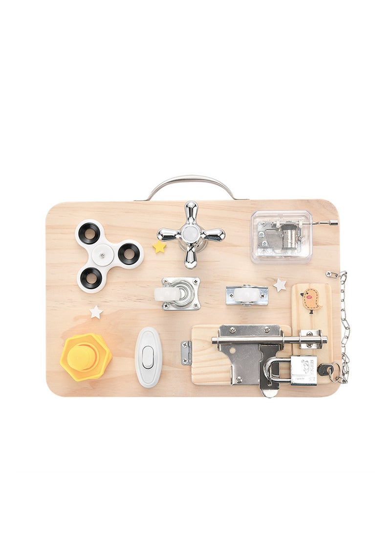 Montessori early education busy board unlocking board toy  - Image 1