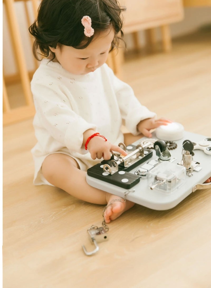Montessori early education busy board unlocking board toy  - Image 4