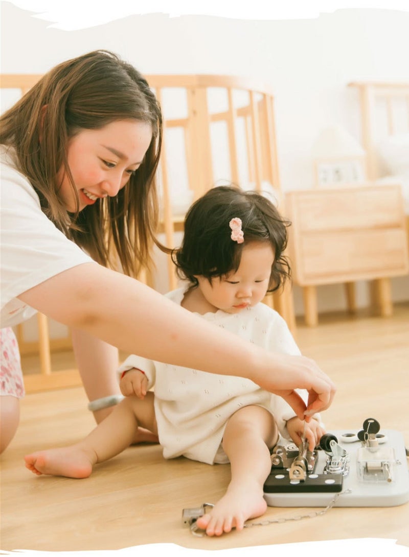 Montessori early education busy board unlocking board toy  - Image 3