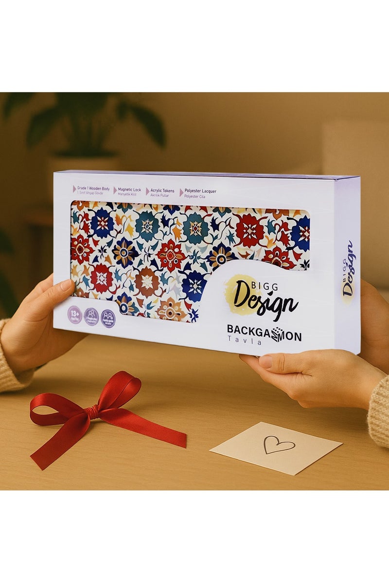 Biggdesign Backgammon Set with Dice and Checkers, MDF Body, Magnetic Lock, Durable Gloss Finish, Scratch-Proof Surface, Board Games for Gift – Made in Turkey - Image 5