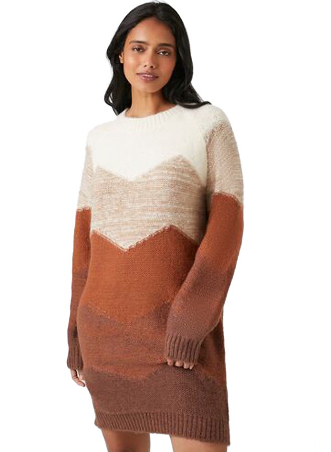 FOREVER 21 Chevron Mini Sweater Dress  - Image 3