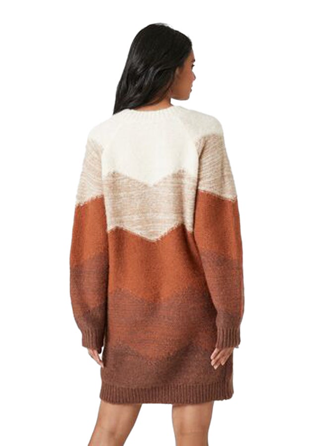 FOREVER 21 Chevron Mini Sweater Dress  - Image 5