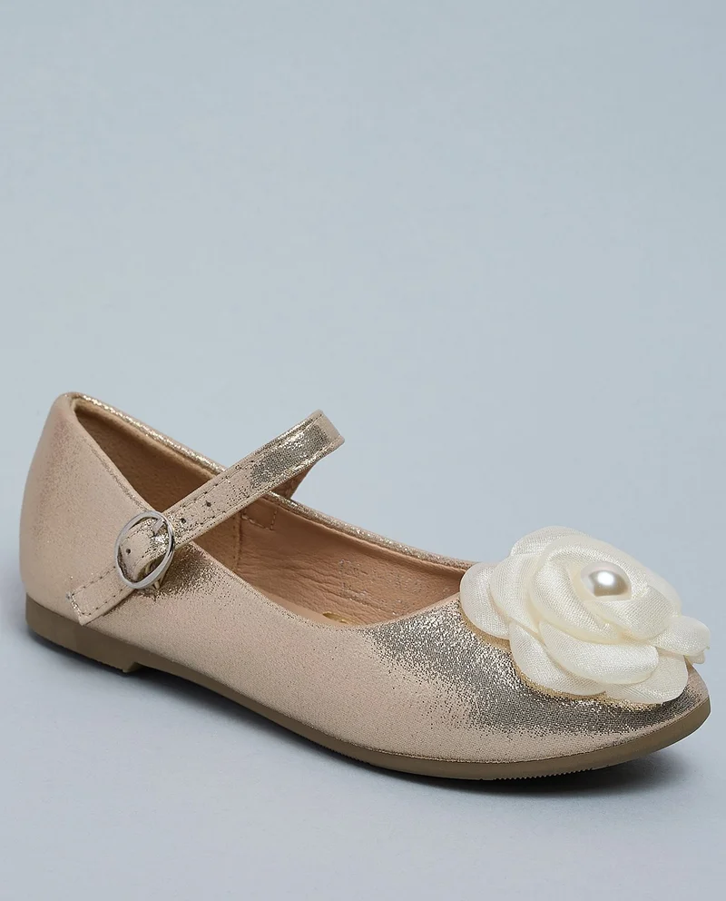 أر أند بي Rose Appliqued Mary Jane Shoes