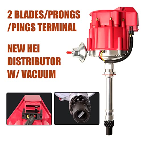 MAS High Performance Professional Racing Hei Distributor Compatible with Chevy/gm SBC BBC Small Block/big Block 65k coil 7500RPM 283 302 307 327 350 396 400 402 427 454 V8 PC6001A HEI JM6500R PE350R - Image 2