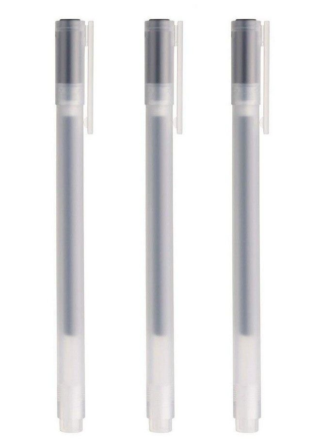 MUJI قلم حبر جل أسود 0.38 مم، عبوة من 3 قطع (استيراد من اليابان)  - Image 1