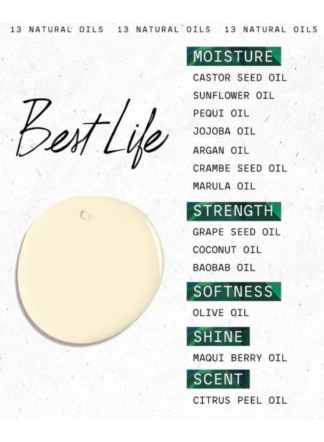 IGK BEST LIFE 100% Plant Powered Nourishing Hair Oil | Smooth + Soften + Heat Protectant | Vegan + Cruelty Free | 1.5 Oz - Image 3