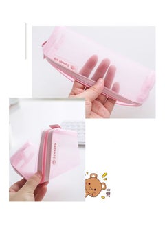 Loquat Mesh Pencil Case Pink  - Image 3