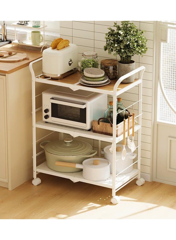 DubaiGallery Foldable Storage Shelves 3 Tier, Storage Racks Kitchen Cabinet, Shelf Storage Multipurpose Rack for Living Room Bedroom Kitchen Garage Easy Assembly - Image 4