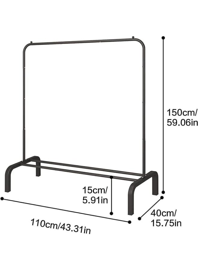 CAZADORA Upgrade your home organization with the CAZADORA Premium Clothes Rack. Designed for versatility and durability, this metal clothes stand is perfect for hanging coats, dresses, or daily outfits. Equipped with one or two storage shelves for shoes, bags, or boxes, and available with single or double hanging bars. Made from high-quality materials and finished in sleek white or black. Choose from five different sizes to suit your space – bedroom, bathroom, or hallway. Simple yet stylish solution for clutter-free living. - Image 2