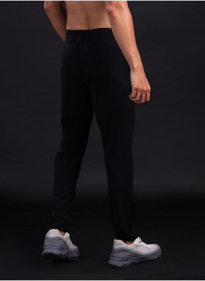 Technosport Technosport Men Black Solid 4-Way Stretch Track Pants  - Image 4
