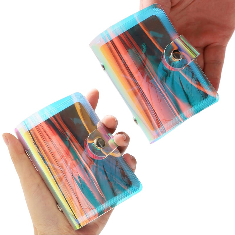 FENKON 2-Pack Small Photo Album 2x3 Compatible with Fujifilm Instax Mini Film/Polaroid Film/Kpop Photocard Credit Card Holder for Women Girl Birthday Gift (36 Pockets) - Image 1