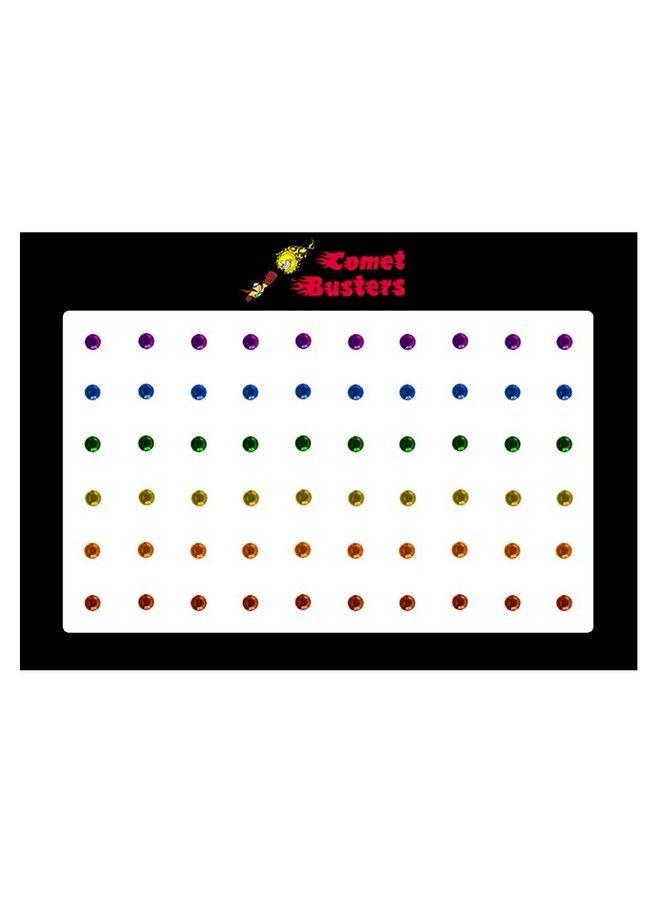 Comet Busters Fancy Multicolor Stone Bindi (2 Mm) (Bin1017) - Image 4