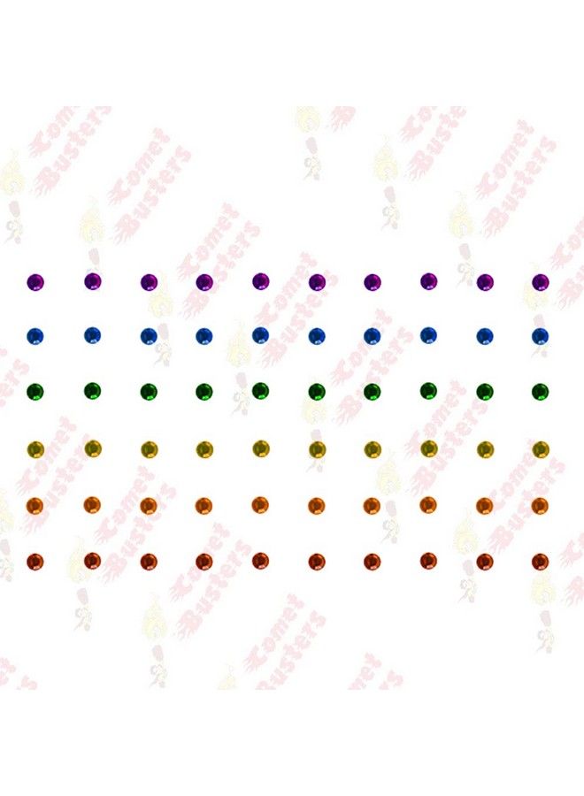 Comet Busters Fancy Multicolor Stone Bindi (2 Mm) (Bin1017) - Image 5