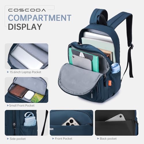 COSCOOA 40x30x15cm Personal Item Travel Ryanair Backpack,16x12x6inch Small Carry On Backpack 20L,Flight Approved Underseat Travel Luggage Bag,Mochila de Viaje,Cabin Size Lightweight Backpack - Image 3