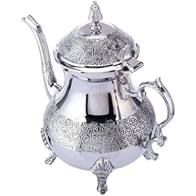 rayihni Moroccon Tea Pot 10Cm X 10Cm X 11Cm Silver - Image 2