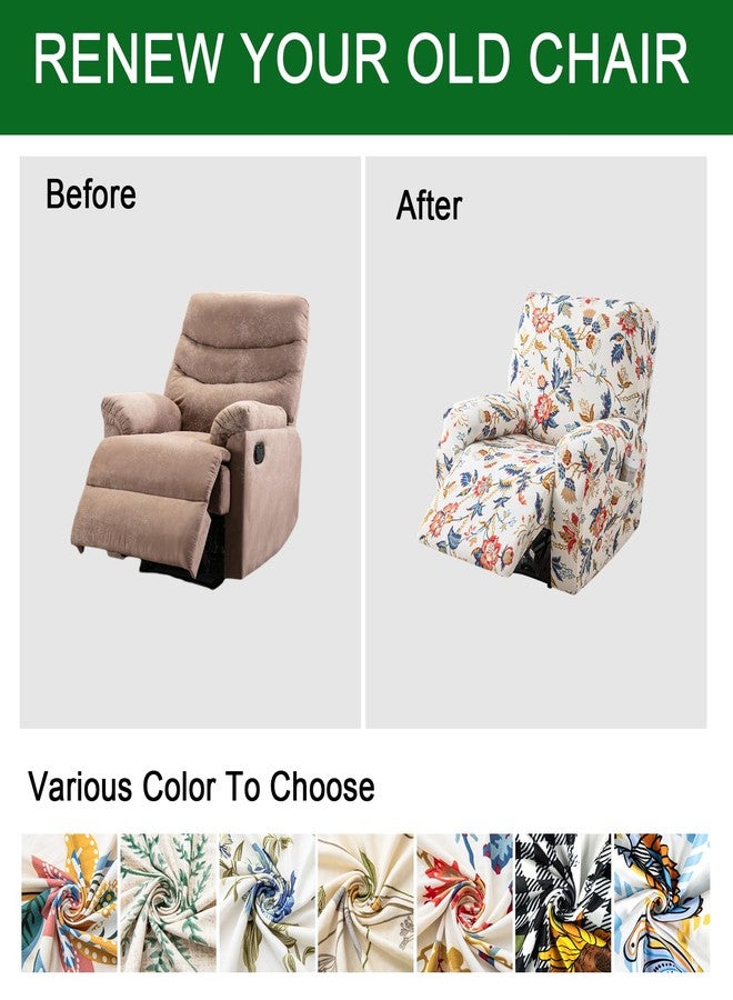 FUANGUI Recliner Chair Cover 4-Pieces Lazyboy Cover for Recliner Chair with Storage Pockets Furniture Protector for Living Room, Jacquard Sofa Slipcover for Kids, Pets, Dog and Cat, 36 - Image 5