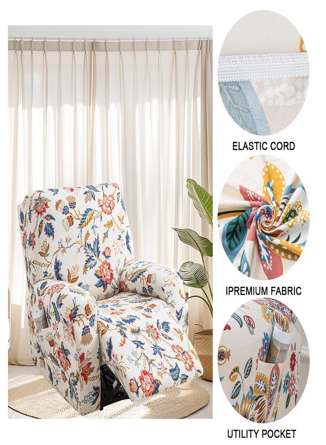 FUANGUI Recliner Chair Cover 4-Pieces Lazyboy Cover for Recliner Chair with Storage Pockets Furniture Protector for Living Room, Jacquard Sofa Slipcover for Kids, Pets, Dog and Cat, 36 - Image 3