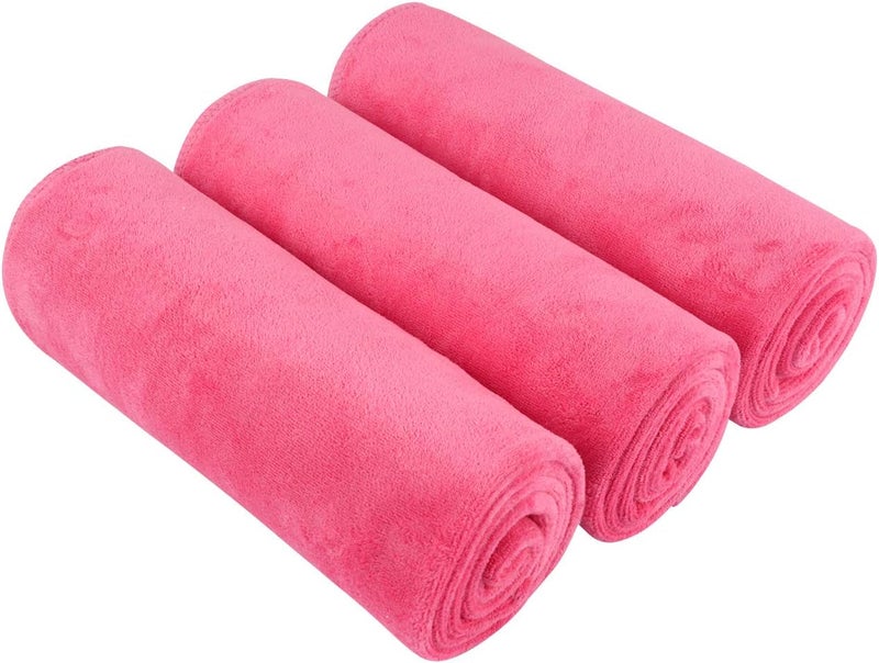 Sinland Microfiber Gym Towels Sports Fitness Workout Sweat Towel Super Soft and Absorbent 3 Pack 16 Inch X 32 Inch - Image 1