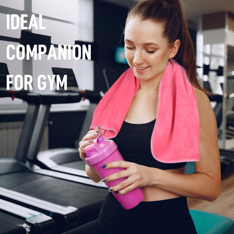 Sinland Microfiber Gym Towels Sports Fitness Workout Sweat Towel Super Soft and Absorbent 3 Pack 16 Inch X 32 Inch - Image 5