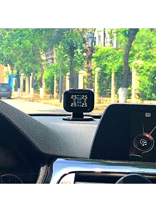 Car Tire Pressure Monitoring System USB Tire Pressure Monitor Detector with 4 External Sensors Alarm Function USB Port - Image 5