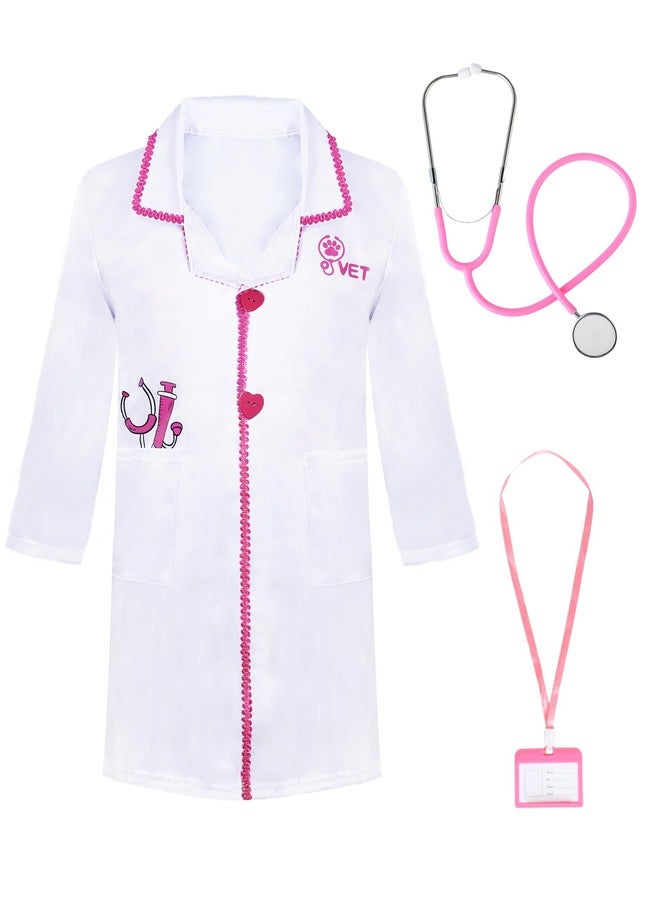ANPHILE Vet Costume for Kids, Kids Veterinarian Costume, Toddler Doctor Vet Play Set, Career Day Costumes for Girls - Image 2
