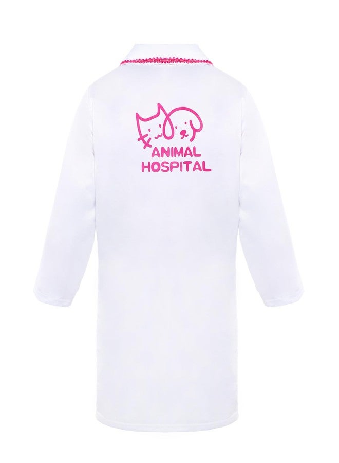 ANPHILE Vet Costume for Kids, Kids Veterinarian Costume, Toddler Doctor Vet Play Set, Career Day Costumes for Girls - Image 3
