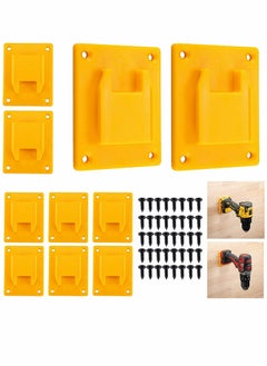 Y&D Bit Holders, Tools Mount Holder for Dewalt 12V 20V Drill, Also Fit Milwaukee M18 18V 10 Packs (w/s 40 screws, yellow)  - Image 1