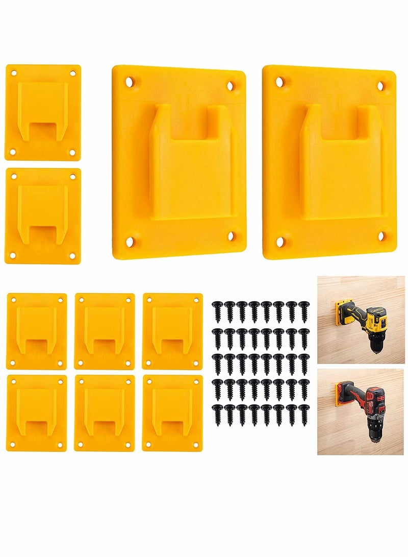 Y&D Bit Holders, Tools Mount Holder for Dewalt 12V 20V Drill, Also Fit Milwaukee M18 18V 10 Packs (w/s 40 screws, yellow)  - Image 1