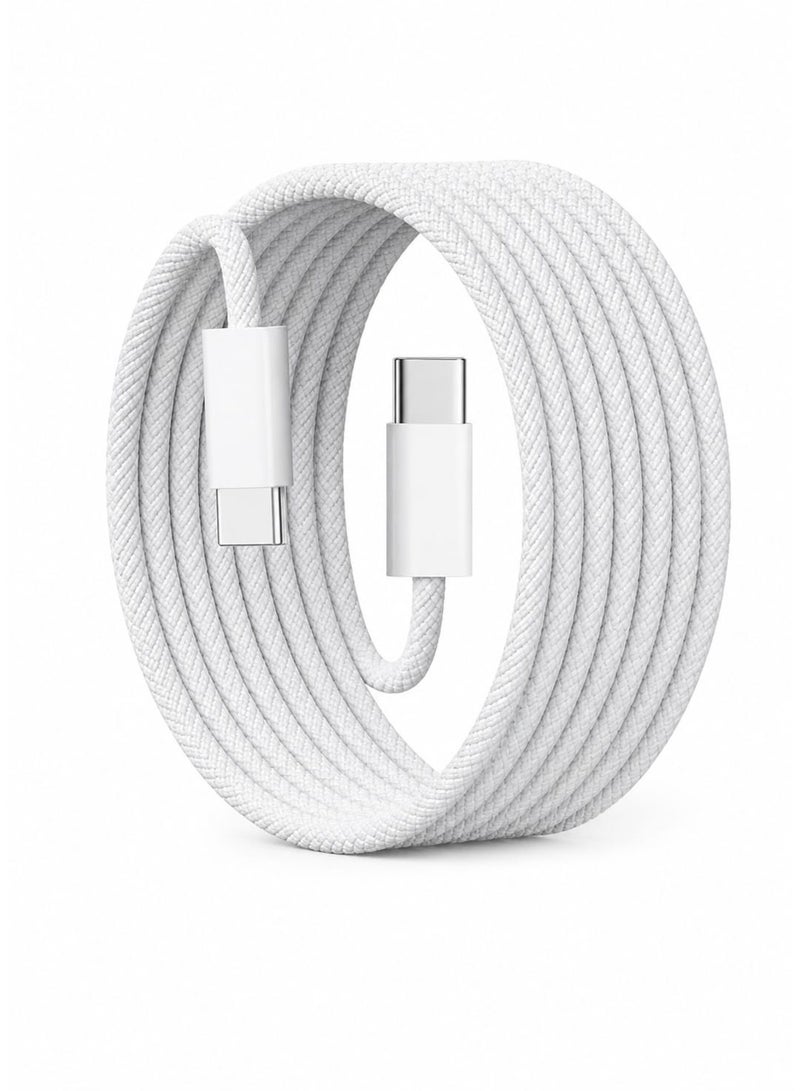 ZEROSPACE USB-C to USB-C Charge Cable 1m White - Image 2