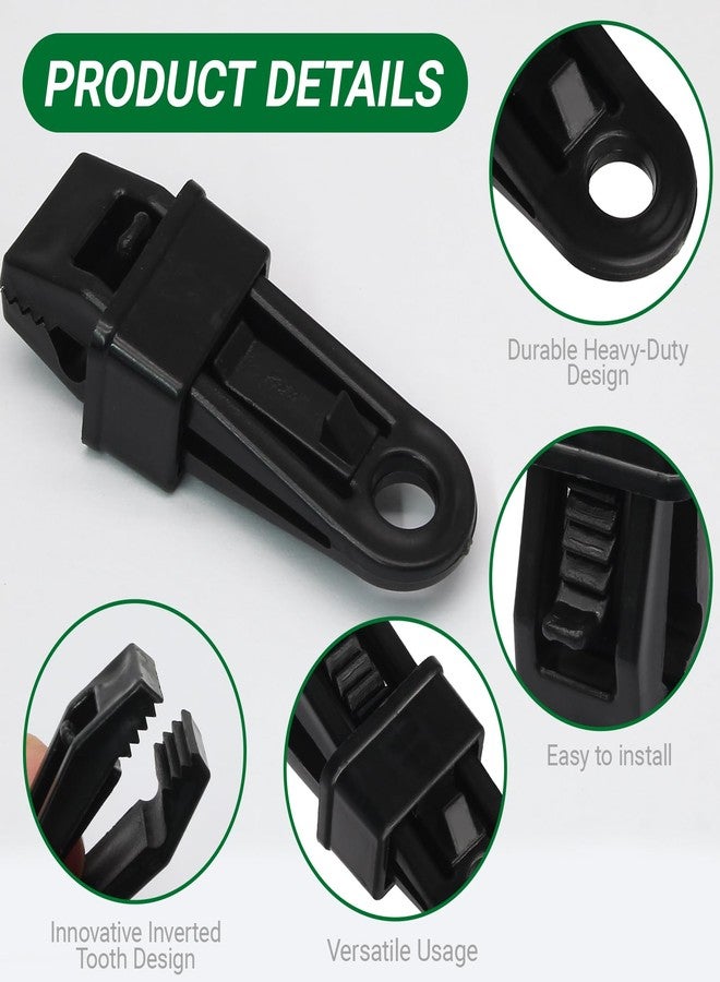 Opfiue 15PCS Tarp Clips, Heavy Duty Lock Grip Tent Clip Tarp Clamp, Multipurpose Clamp Hold Down Clips for Canopy and Outdoor Camping - Image 4