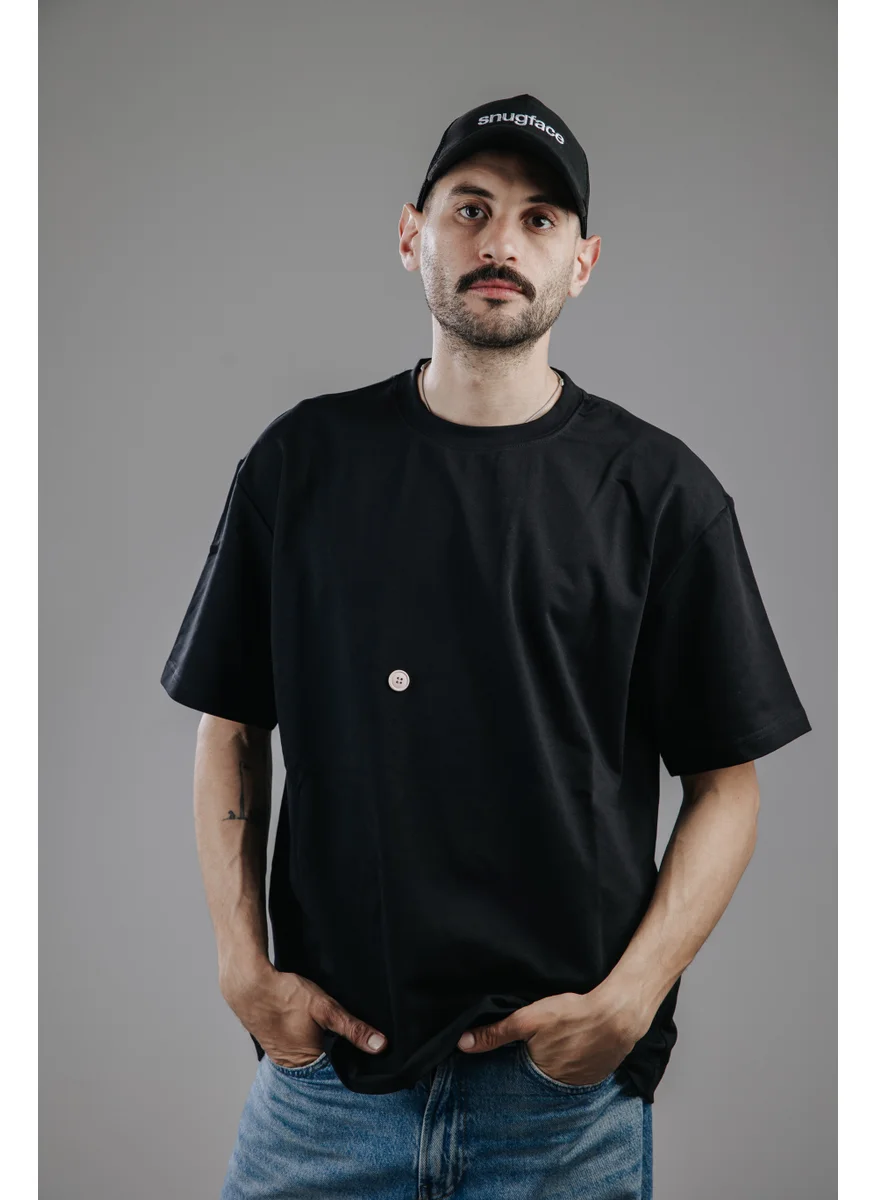 Snugface Snugface The Button Oversized Men's T-Shirts