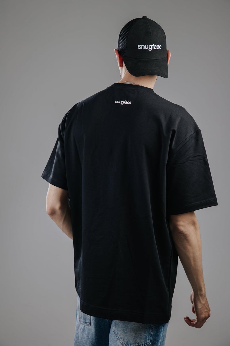 Snugface The Button Oversized Men's T-Shirts - Image 2