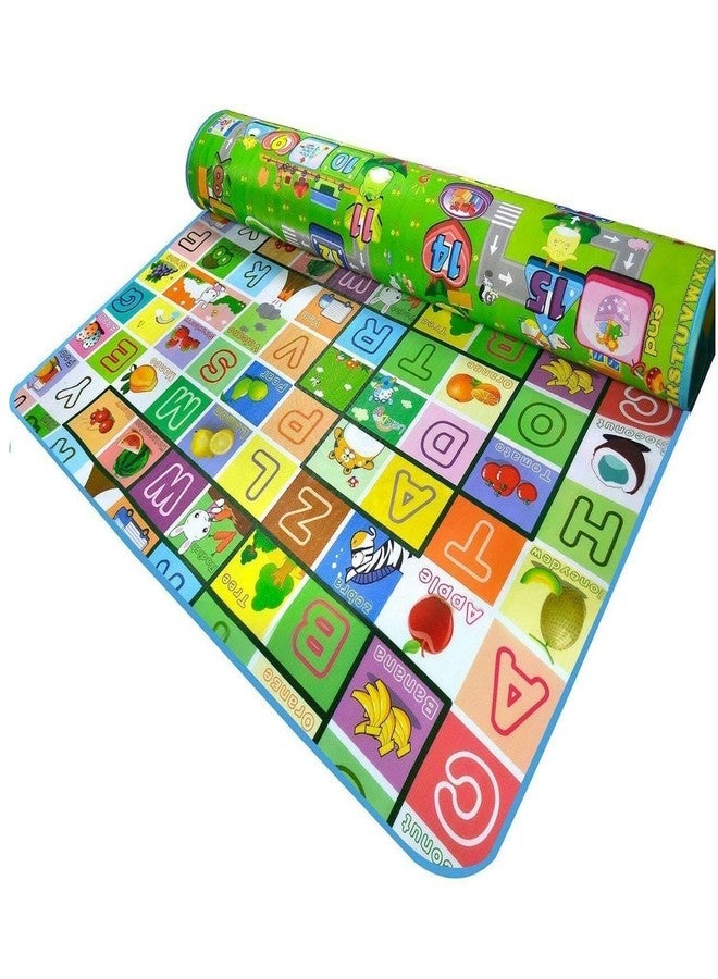 KitchDeco Waterproof Double Side Baby Play Crawl Floor Mat for Kids Picnic School Home (Large Size -4 X 5 ft, Multicolour) with Zip Bag to Carry - Image 1