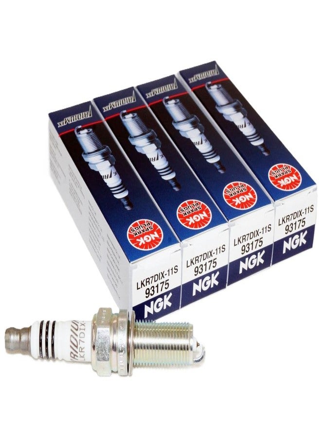 ان جي كي شمعات إشعال NGK LKR7DIX-11S إيريديوم IX (93175 إيريديوم IX)، عبوة من 4 قطع - Image 1