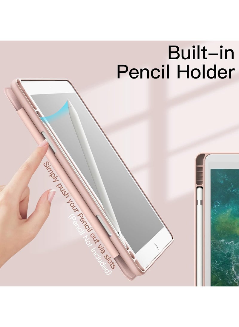 DUSALA 2 in 1 DUSALA Case for iPad 9.7-Inch (6th/5th Generation, 2018/2017) with Pencil Holder, Slim Stand Protective Cover with Clear Transparent Back Shell for iPad 9.7 inch Tablet, Support Auto Wake/Sleep With Tempered Glass - Image 5