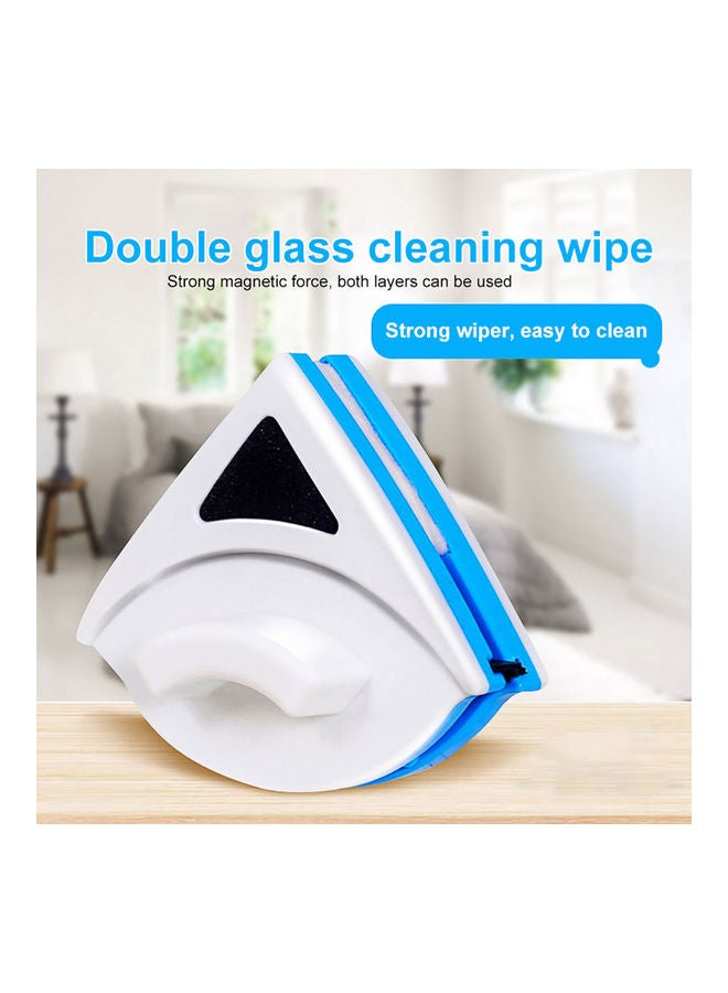 NIBEMINENT Triangular Double-Sided Magnetic Window Scraper White/Purple - Image 2