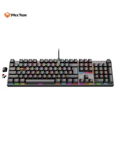 Meetion MEETION MK009PRO Red Axis RGB Backlit Hot swap Gamer Wired Mechanical Gaming Keyboard for Computer PC  - Image 1