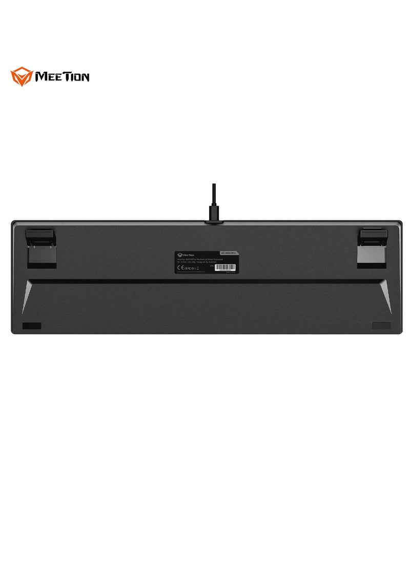 Meetion - MEETION MK009PRO Red Axis RGB Backlit Hot swap Gamer Wired Mechanical Gaming Keyboard for Computer PC - Image 1