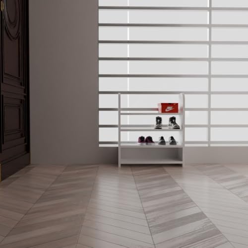 flux 4-Tier Wooden Shoe Rack and Storage Organizer, Eco-Friendly Particle Board with Laminate Finish, Multipurpose Shelf for Home, Office, Cafe – 50x20x60 cm, White - Image 5